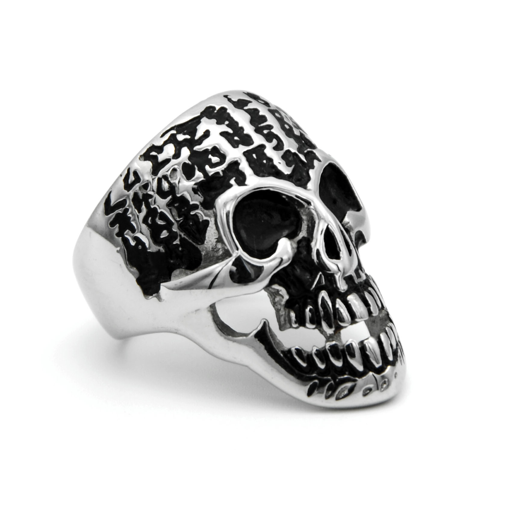 男士不修钢/钛钢/鬼头戒指细节图