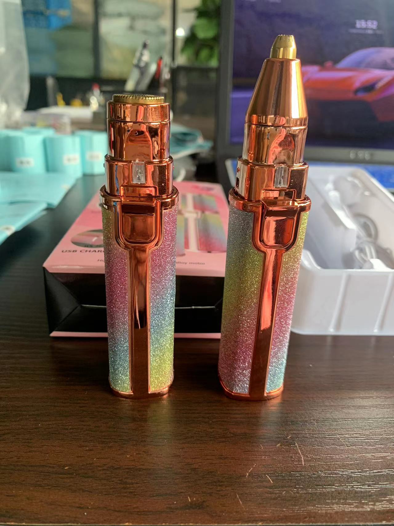 MAXTOP's colorful lipstick hair shaver MP-666, a TV hit, is a two-in-one hair shaver Item Picture