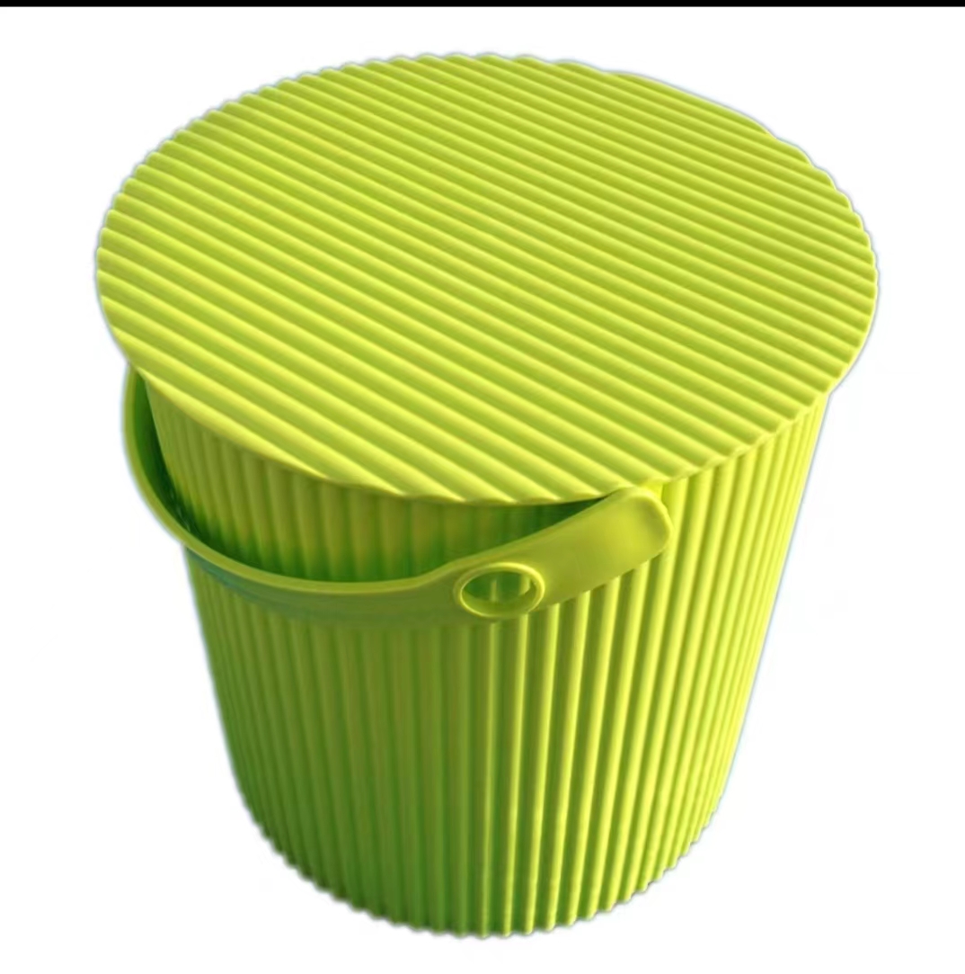 加厚塑料收纳桶带盖可坐人洗澡凳幼儿园储物桶大号钓鱼桶洗车水桶详情图1