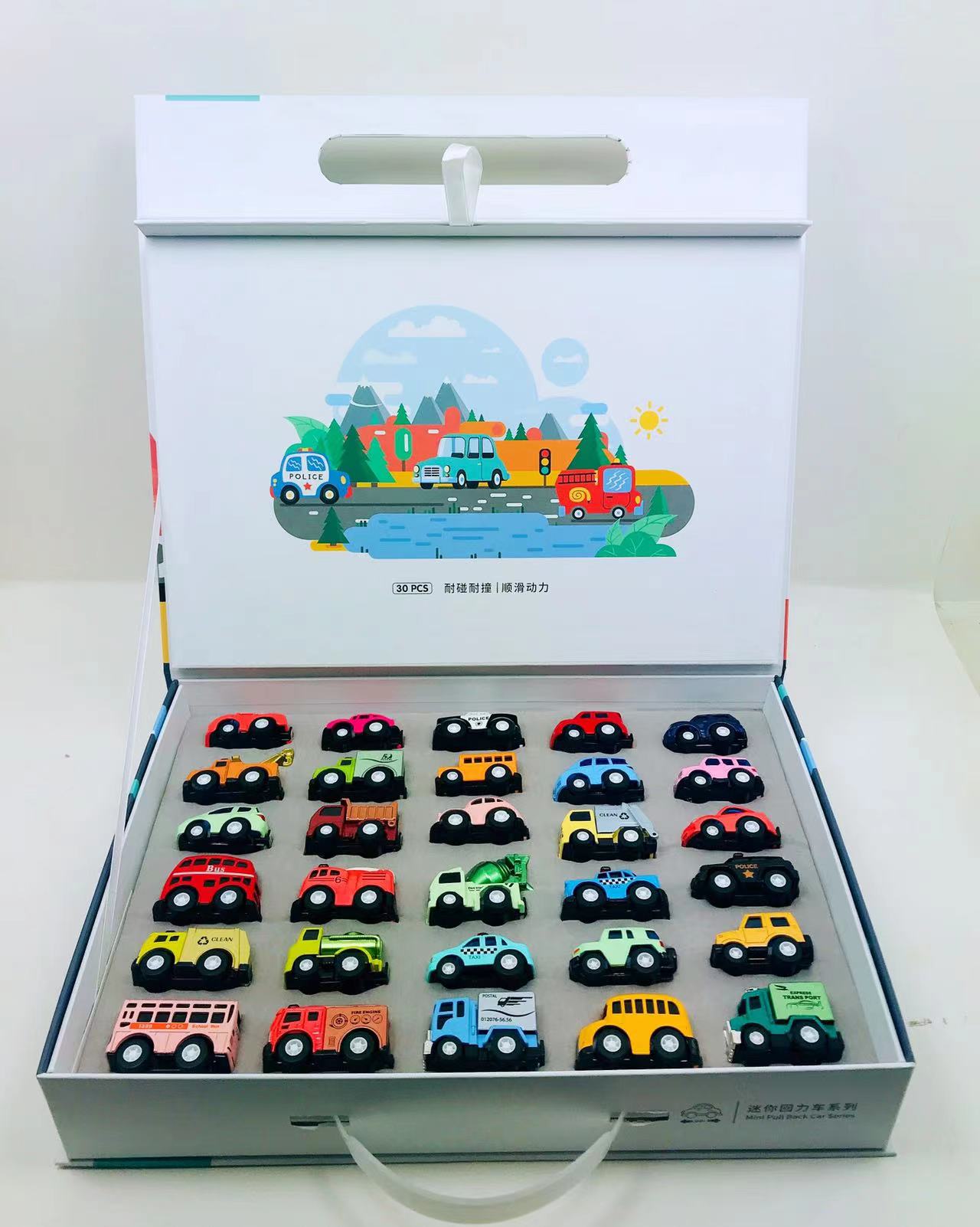 新款合金套装30只合金车