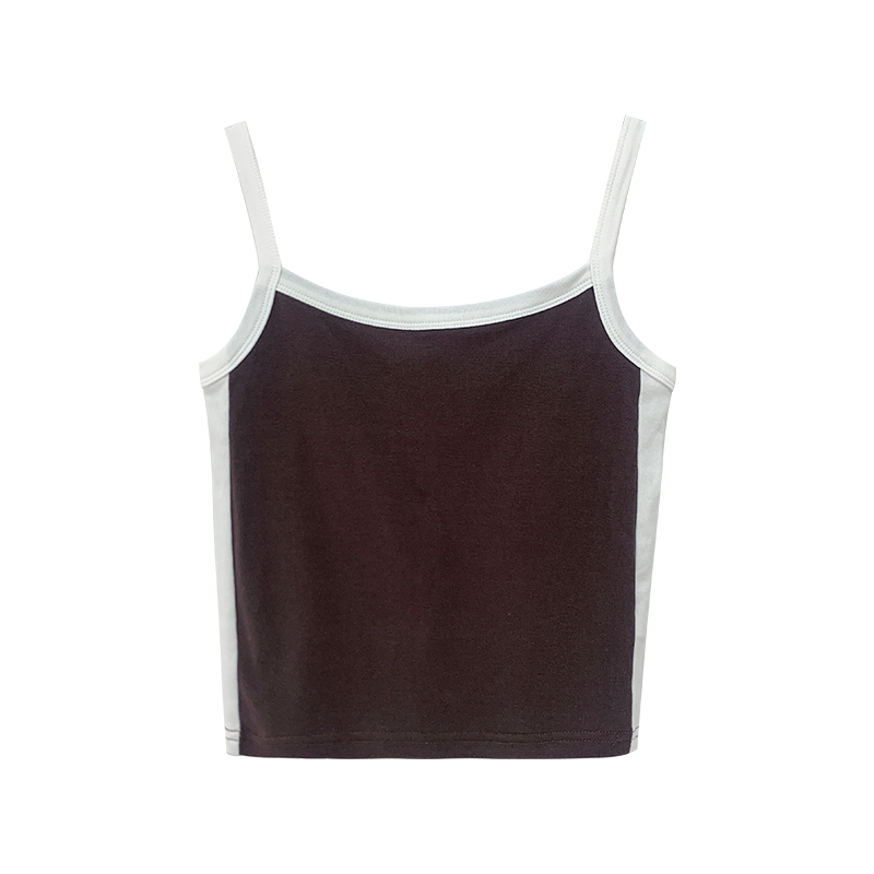 吊带背心白底实物图