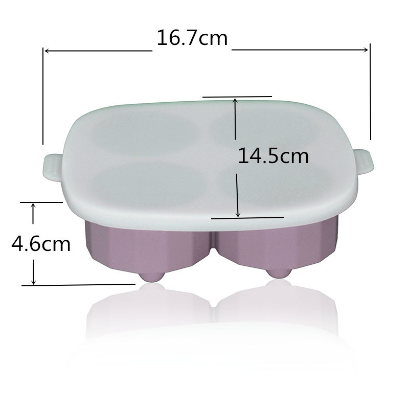 大鳄鱼冰球 /硅胶冰格/圆形冰格白底实物图