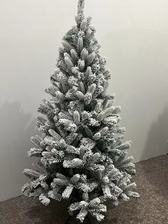 豪华加密圣诞树PE混合雪树植绒树白树装饰商店布置