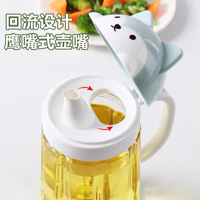 家用可爱玻璃油瓶