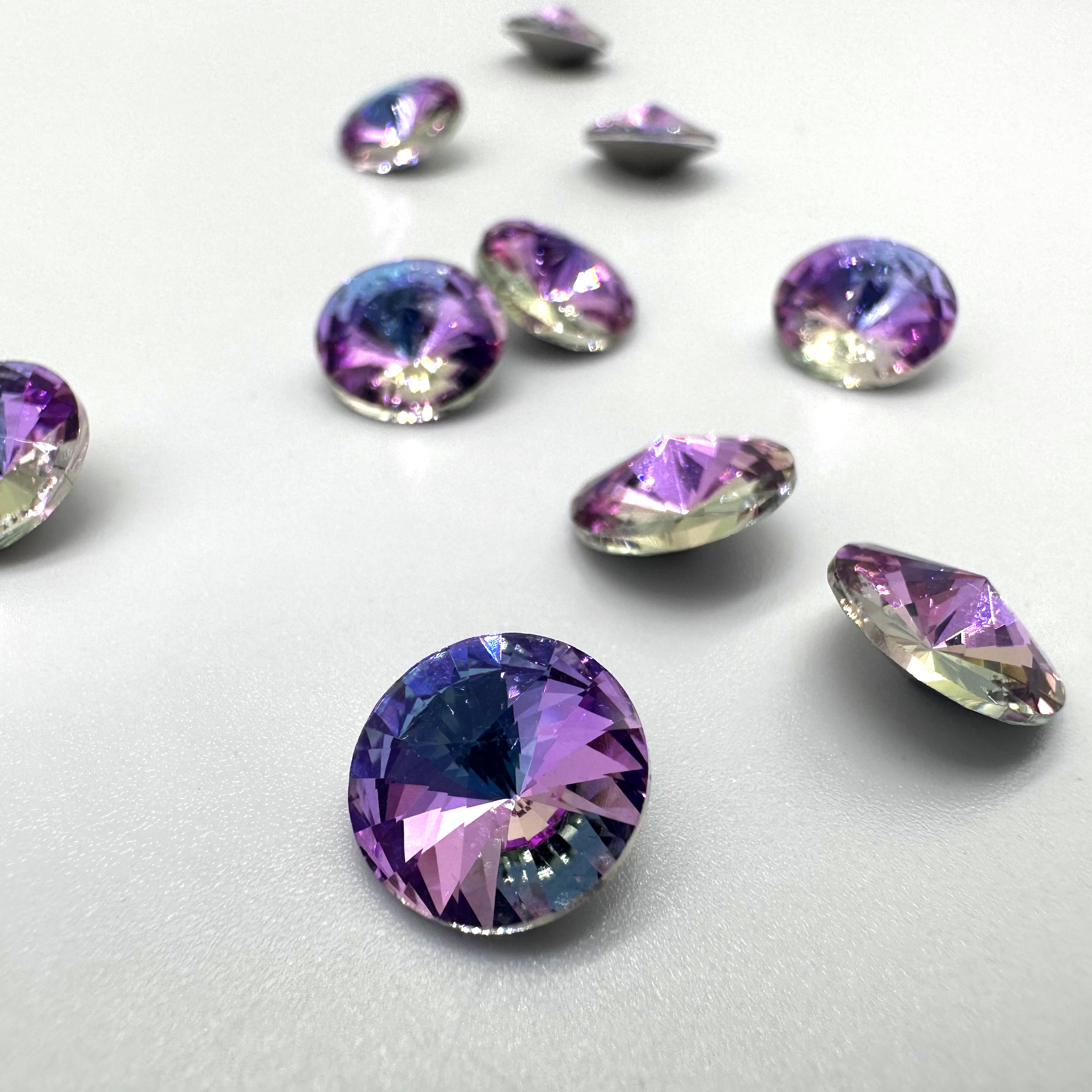 Xiangqin diy internet-famous Nail Art 10mm Super shiny purple Light Satellite Nail Art, water drill, water drill, shoe, clothing, covering materials and accessories details Picture