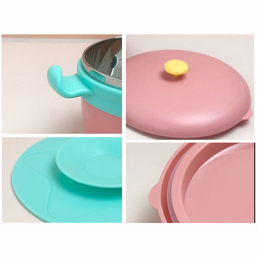 Children's 304 stainless steel water-filled insulated dinner bowl Specification image