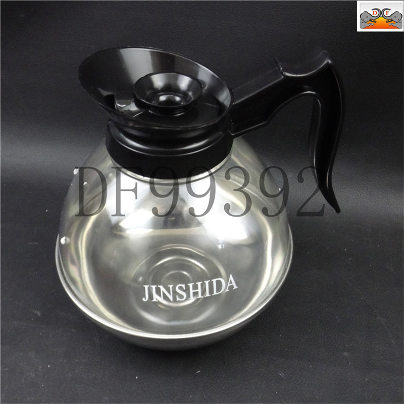 DF99392 stainless steel Double Warm Coffee stove, Electric heating and heat preservation stove, Double head heat preservation coffee pot, steel bottom American-style plate, DF Trading House Application Scenario