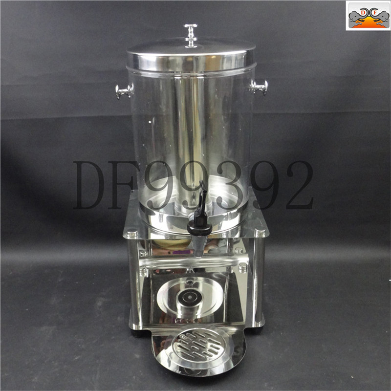 DF99392果汁鼎商用透明不锈钢饮料桶单双头带龙头果汁机自助餐橙汁冷饮桶DF Trading House