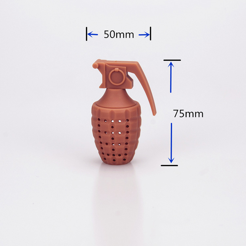 Creative "PlayerUnknown's Chicken" hand-soaked tea strainer silicone hand-soaked tea strainer simulation CS First lightning tea strainer tea set Item Picture