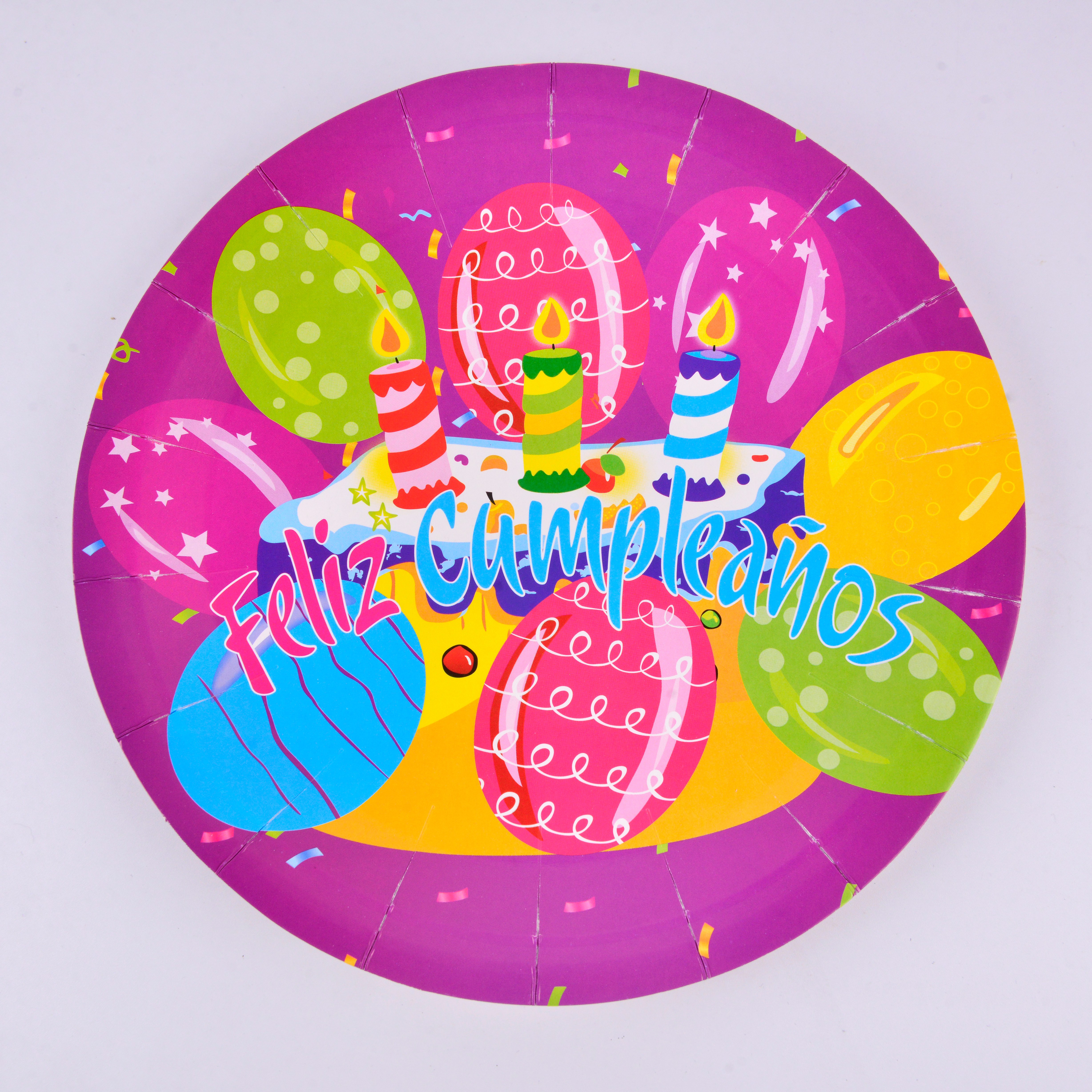 生日纸盘/派对用品/一次性盘细节图