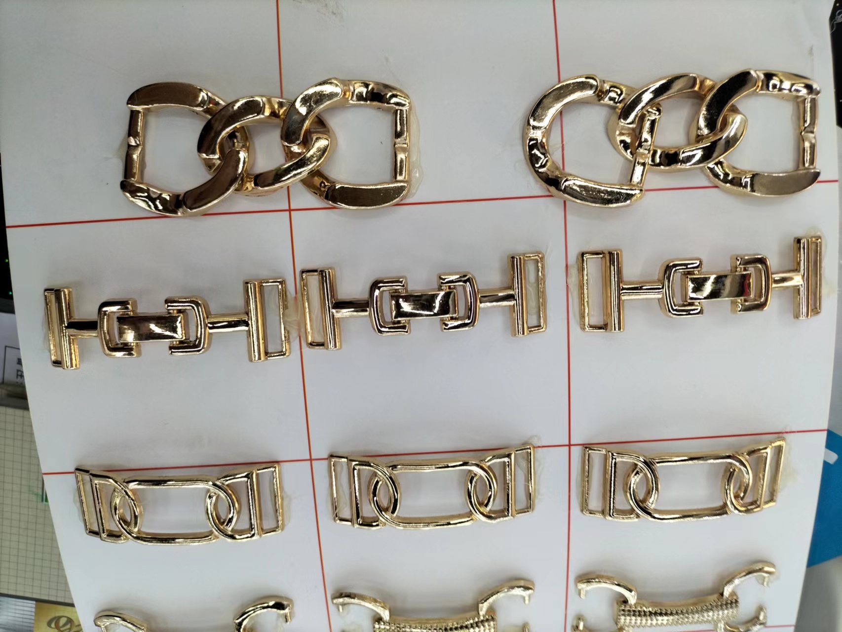 金属服饰箱包女鞋8链条鞋扣 鞋链 锌合金鞋花 豆豆鞋对扣女装配件