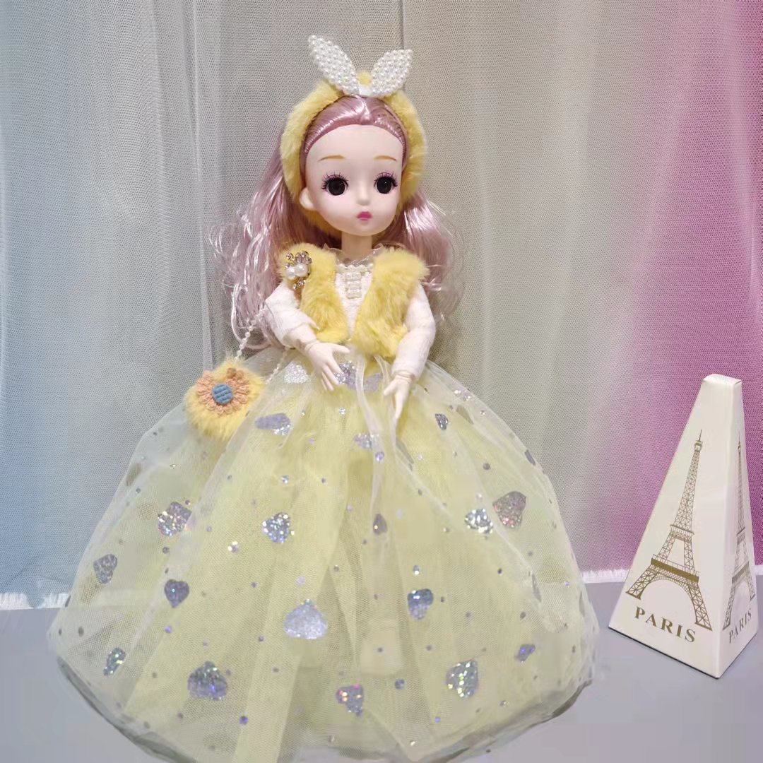 Factory direct sales of 30 cm wedding dress styles, fur, music, Barbie dolls, girl toys, princess dolls, exquisite gifts, birthday presents, wholesale, training institutions, points redemption Item Picture