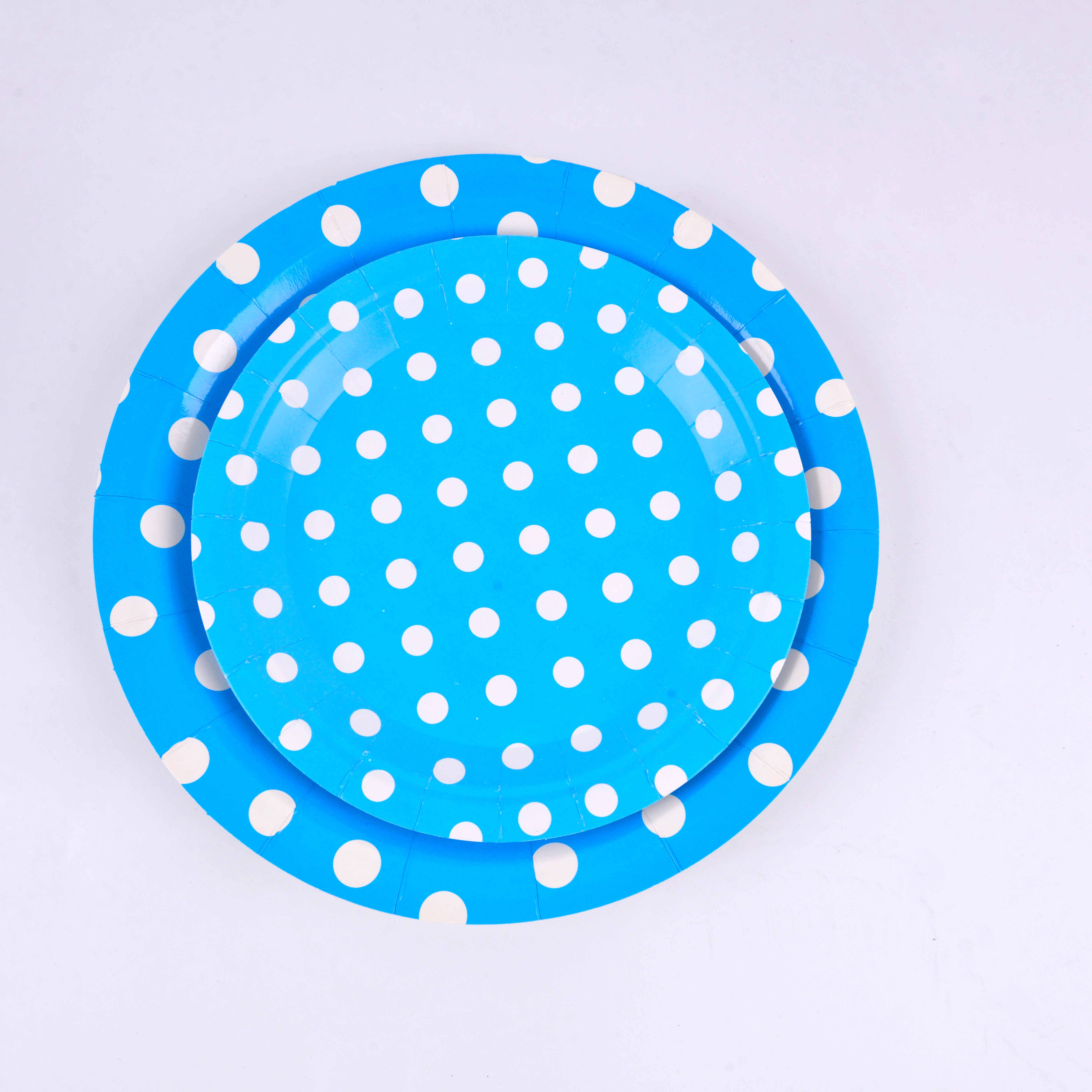 生日纸盘/派对用品/一次性盘白底实物图