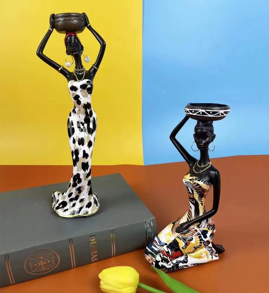 Black beauty candlestick resin craft ornament Application Scenario