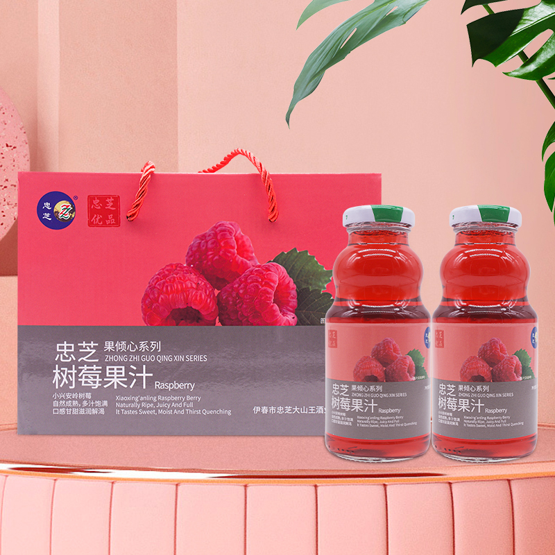 【森工严选】忠芝树莓果汁饮料248ml*6瓶详情图1