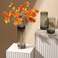 描金玻璃花瓶/北欧简约花器/客厅插花摆件产品图
