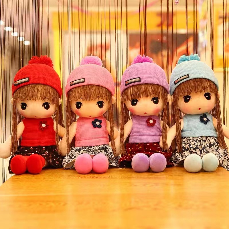60cm cute plush toy doll, little girl pillow doll, Feier creative children's birthday gift for girlfriend Specification image