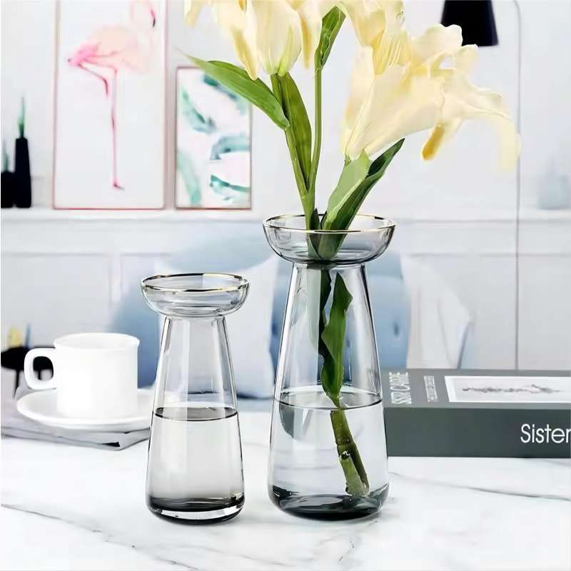 玻璃花瓶/彩色玻璃花瓶/ins风花瓶产品图