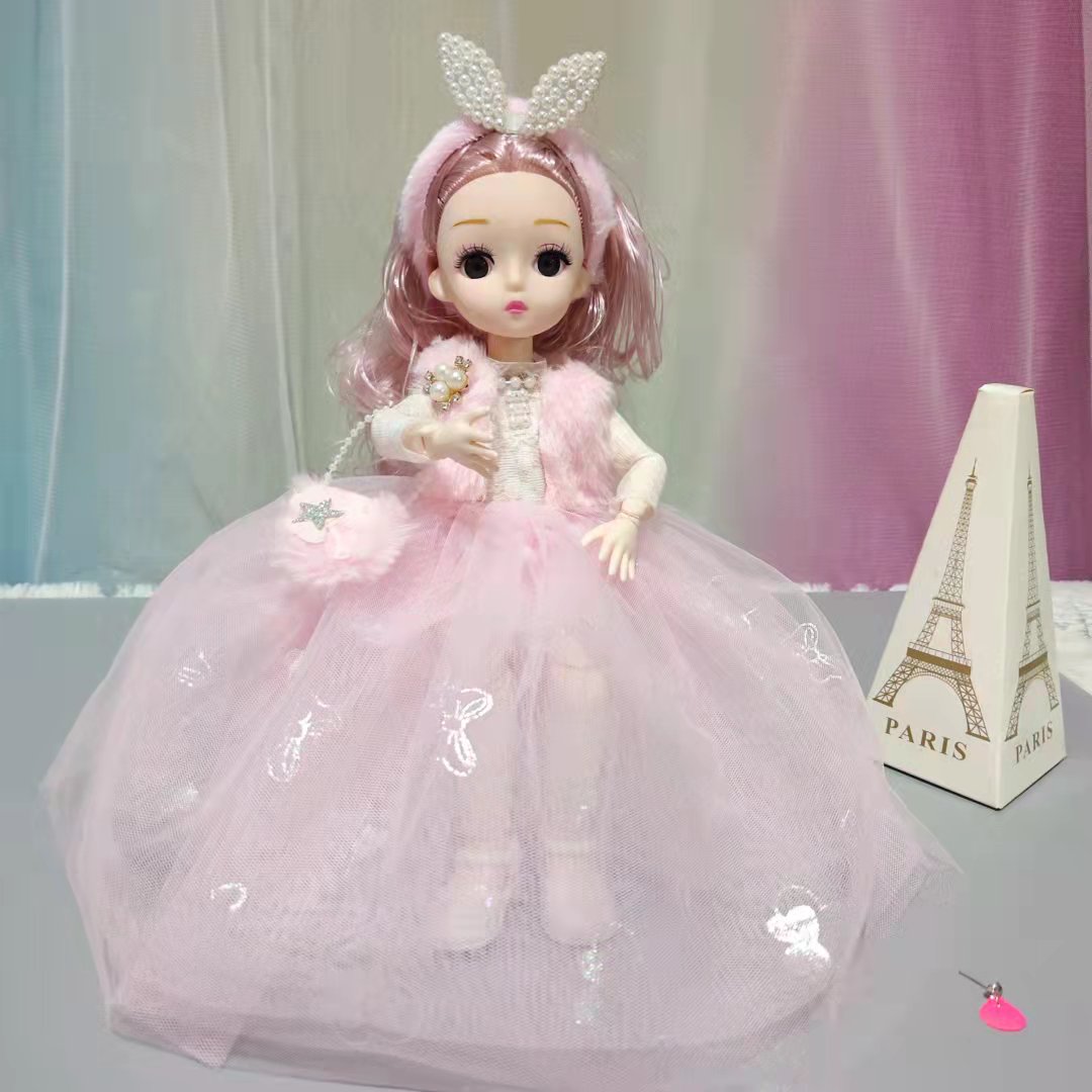 Factory direct sales of 30 cm wedding dress styles, fur, music, Barbie dolls, girl toys, princess dolls, exquisite gifts, birthday presents, wholesale, training institutions, points redemption details Picture