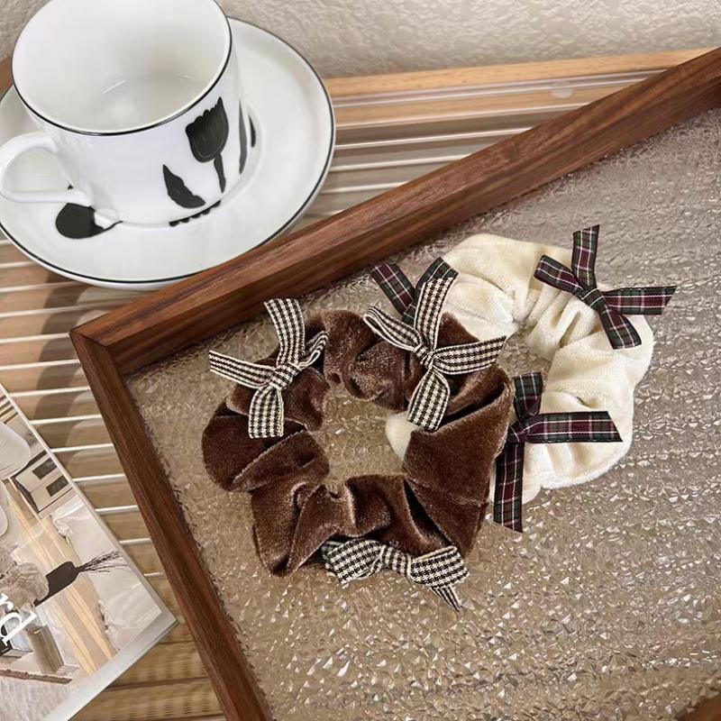 Large large intestine hair band, Korean high-end style hair tie, retro French sweet style, Internet celebrity 2021 new style for women Specification image