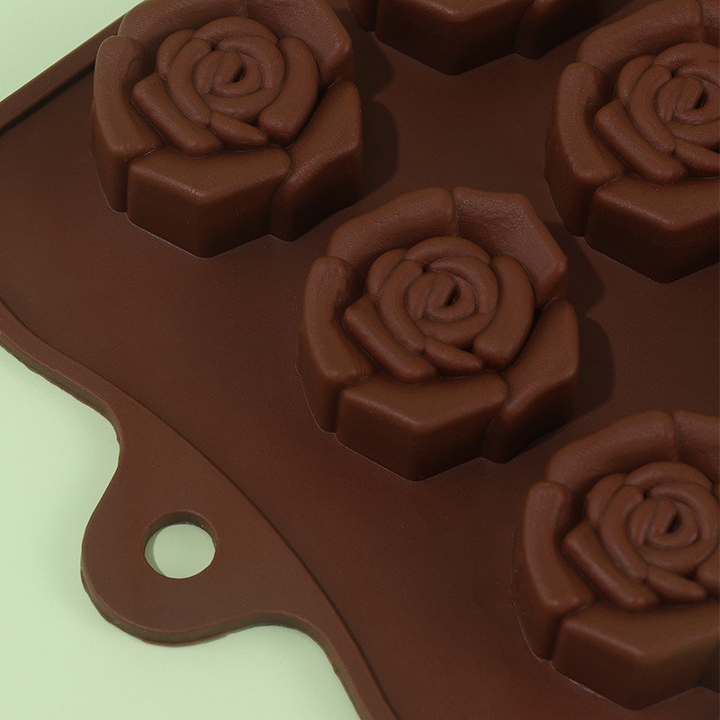 硅胶蛋糕模15连立体玫瑰花巧克力模    详情图3