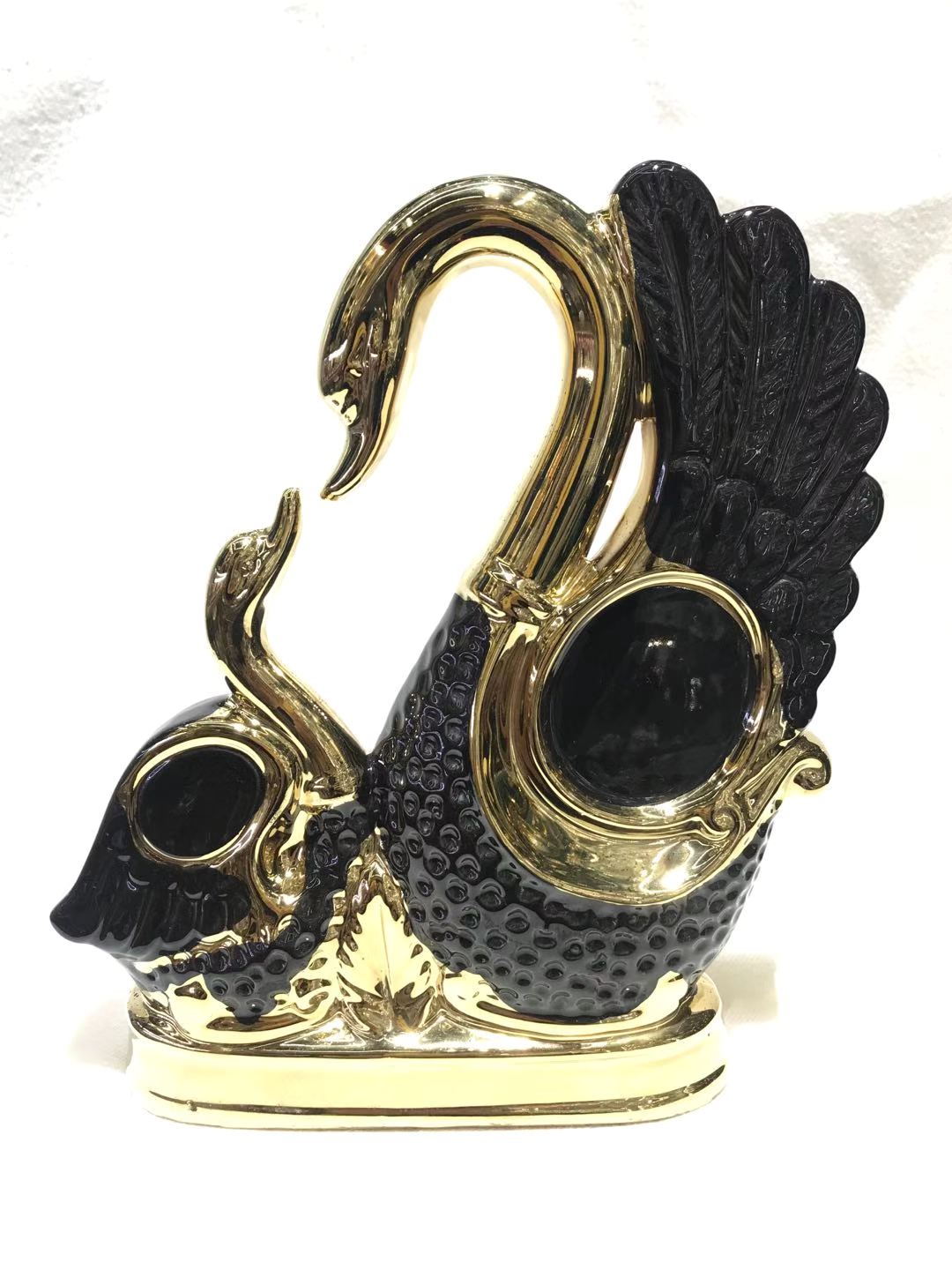 Swan ceramic ornaments