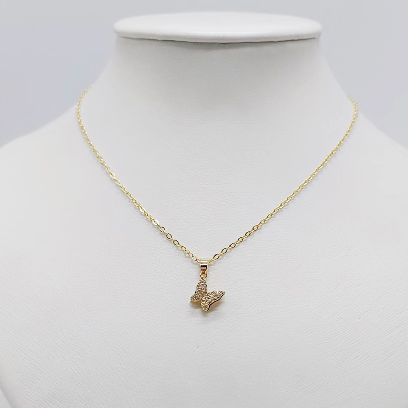 Color-preserving butterfly fashion design necklace Item Picture