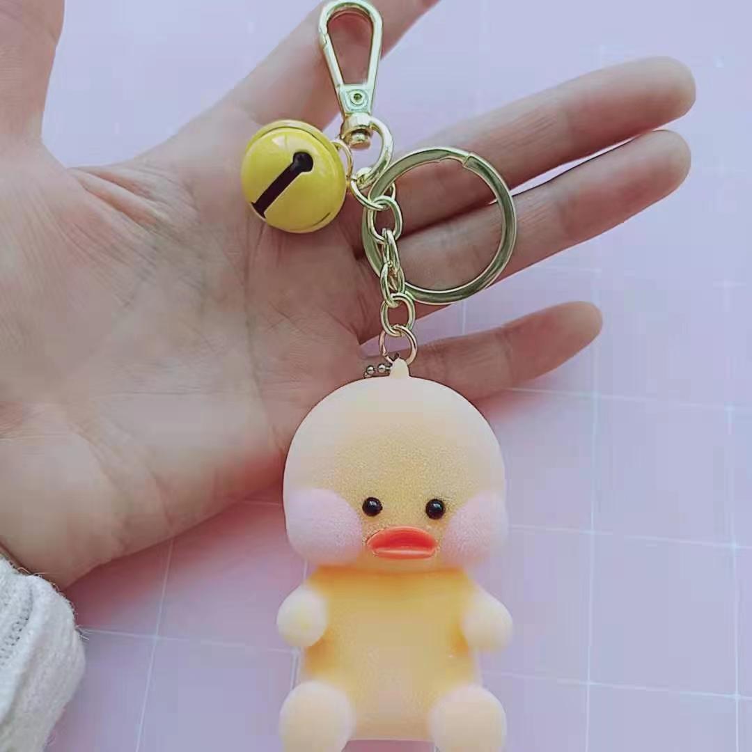 卡通钥匙扣/PVC钥匙扣挂绳白底实物图