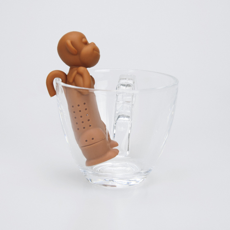 硅胶泡茶器 /猴子泡茶器/ 懒人滤茶器产品图