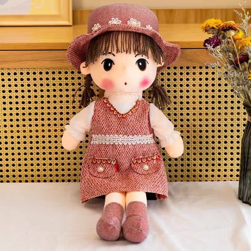60cm cute princess Feier plush doll toy, little girl doll pillow, sleeping birthday children's gift