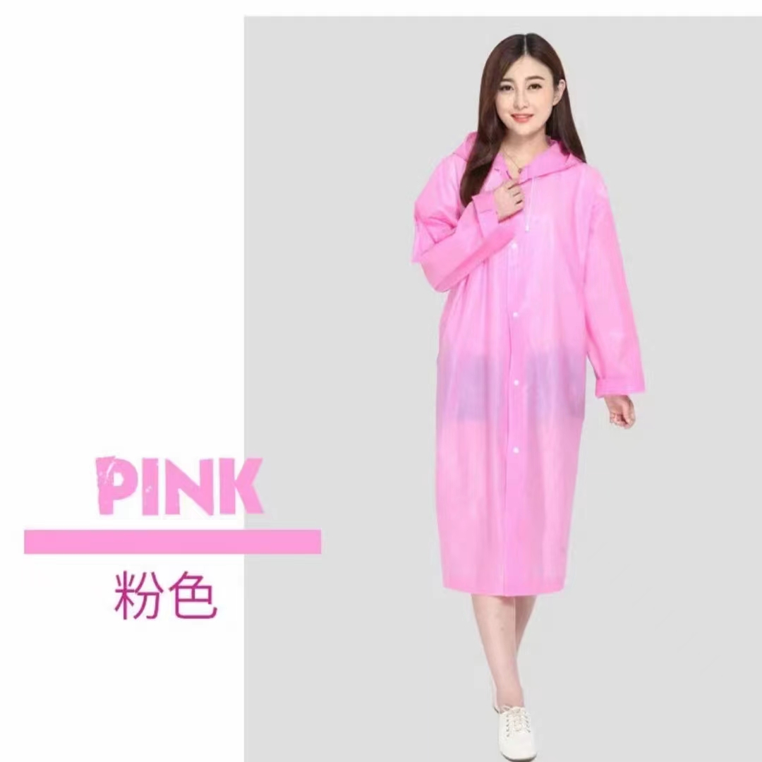 粉红色女生雨衣详情图5