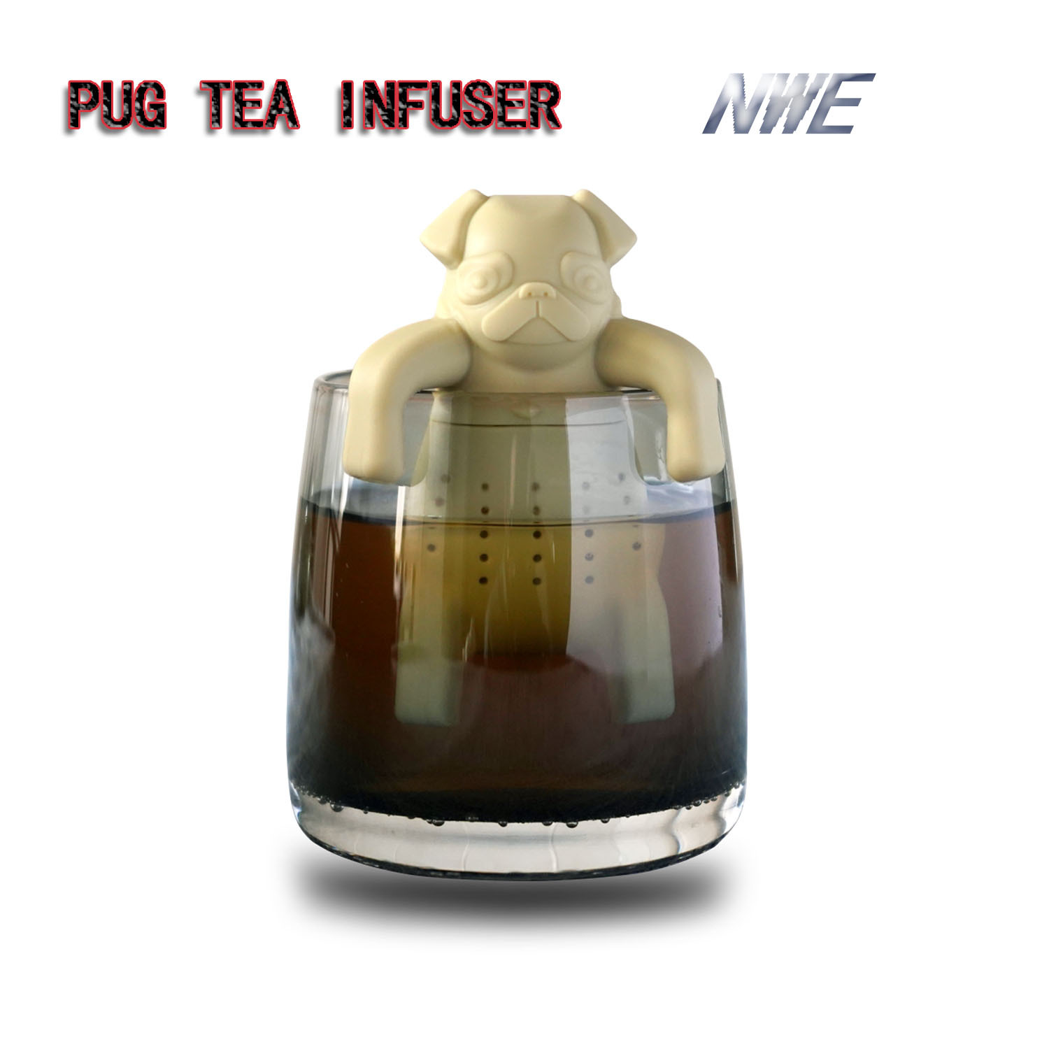 创意硅胶斗牛犬泡茶器 宠物狗狗 现货沙皮狗茶漏 哈巴狗滤茶器 厂家直销