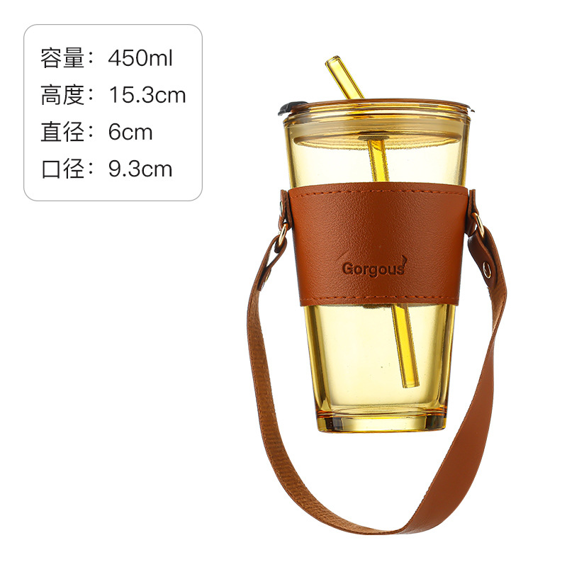 Glass water cup and coffee cup details Picture