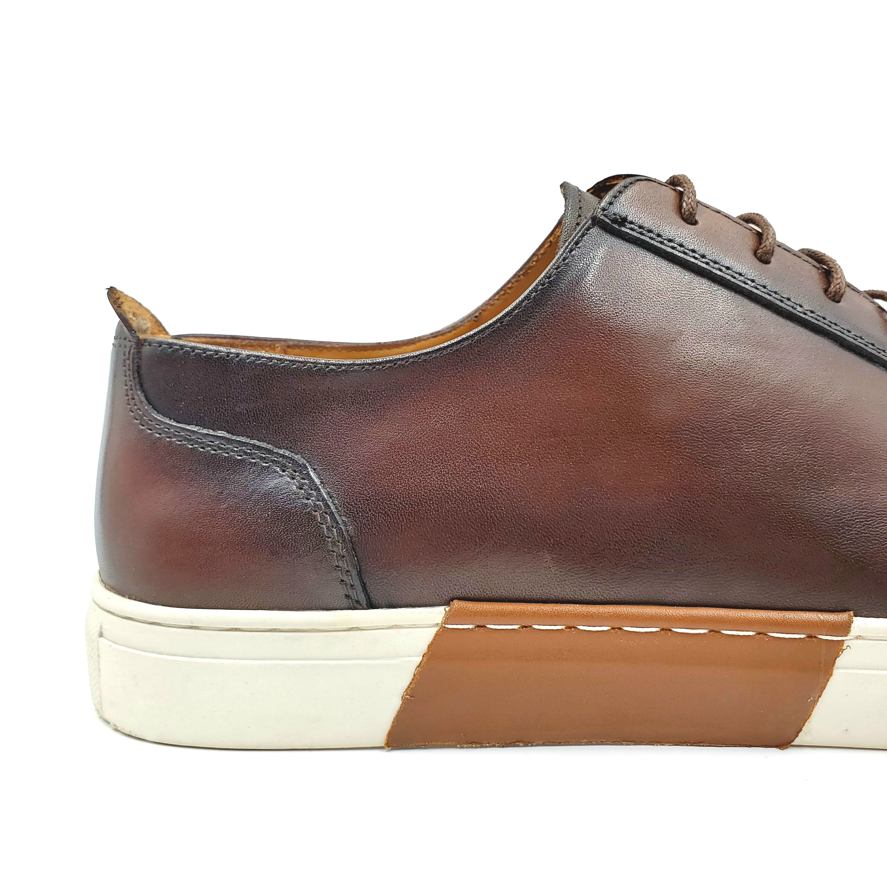 Amazon's best-selling high-end custom casual shoes for autumn and winter, fashionable and personalized flip-top leather shoes, lazy board shoes, all in one go details Picture