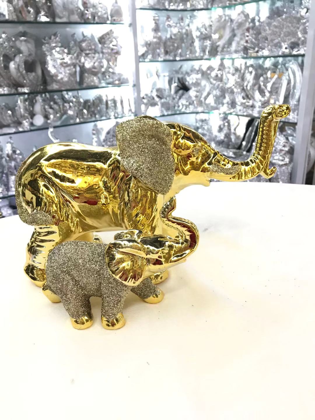 Mother and son elephants living room ornaments Specification image