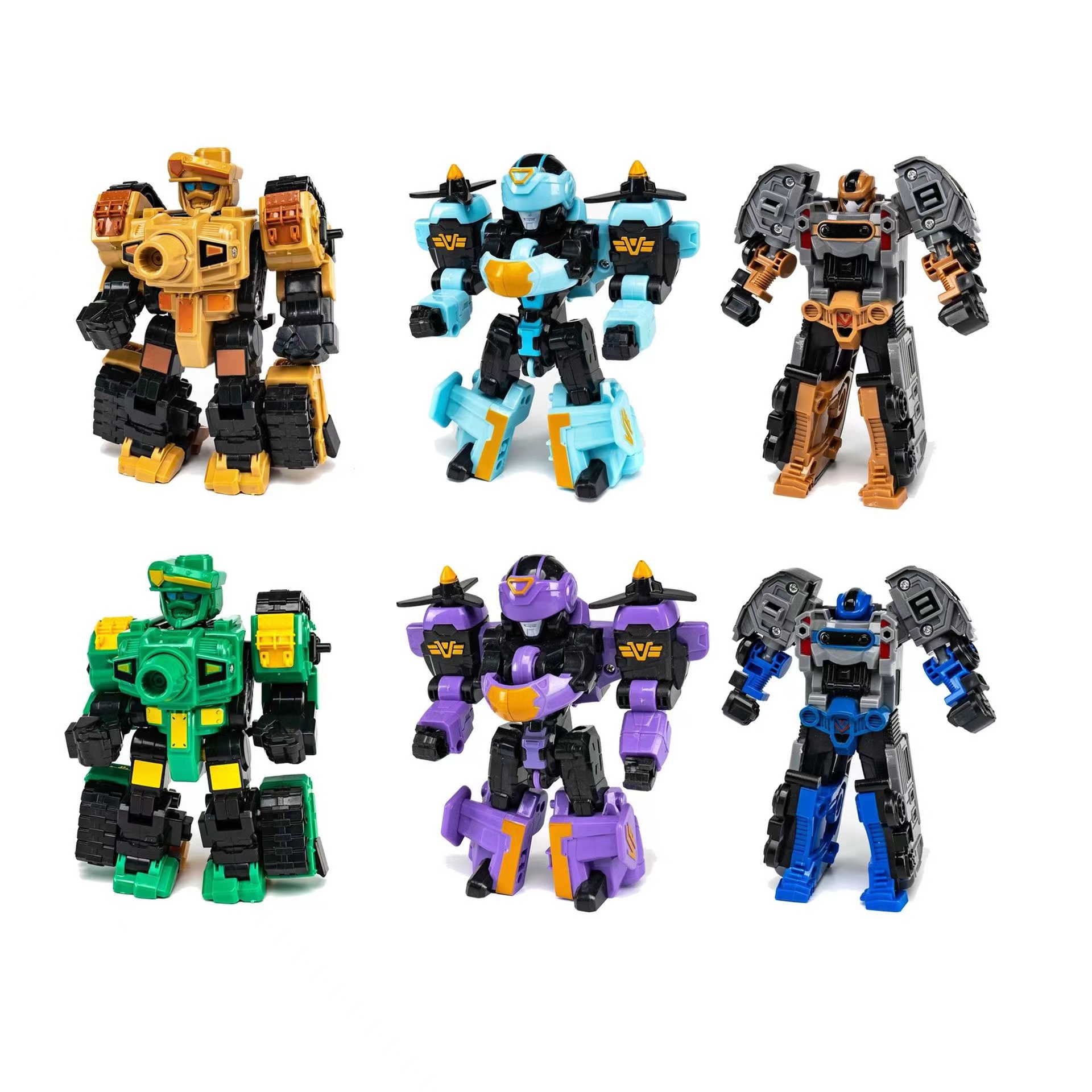 Wholesale of transformable car robots, mechs, super transformable war gods, tank aircraft models, cartoon toys, and educational boys details Picture