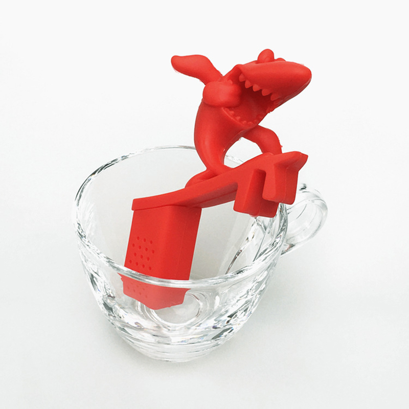 鲨鱼泡茶器/硅胶滤茶器/硅胶咖啡茶包细节图