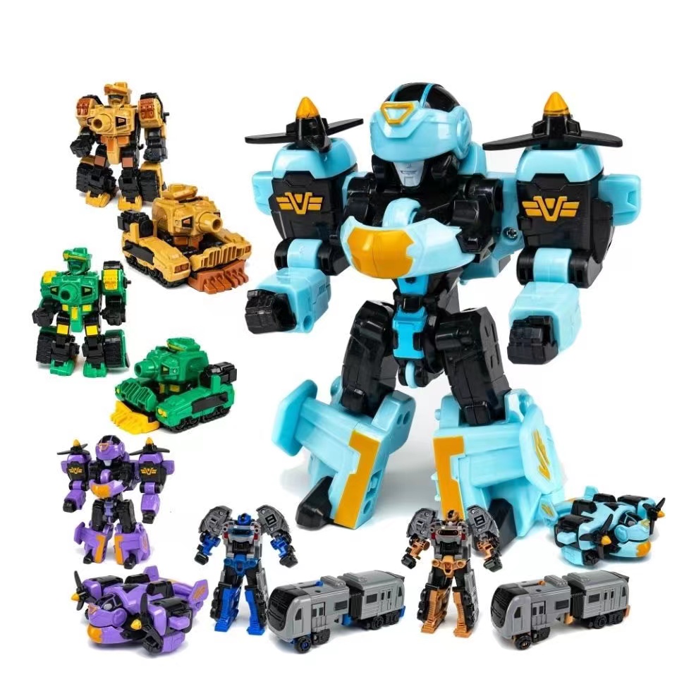 Wholesale of transformable car robots, mechs, super transformable war gods, tank aircraft models, cartoon toys, and educational boys Item Picture