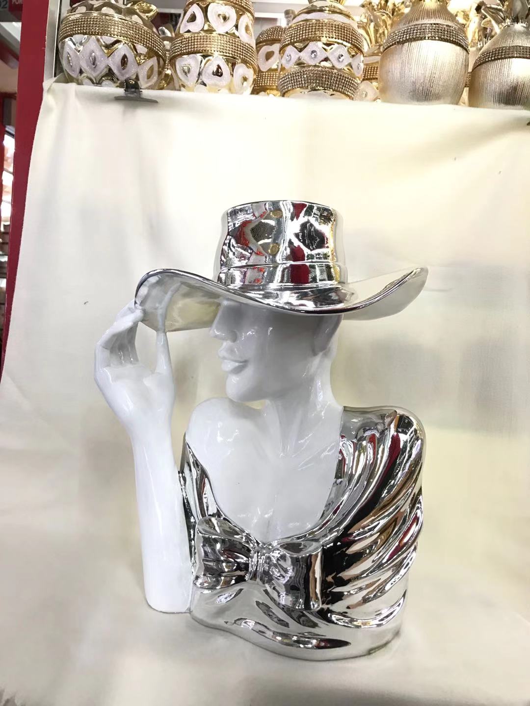 Western-style beauty resin flowerpot Application Scenario