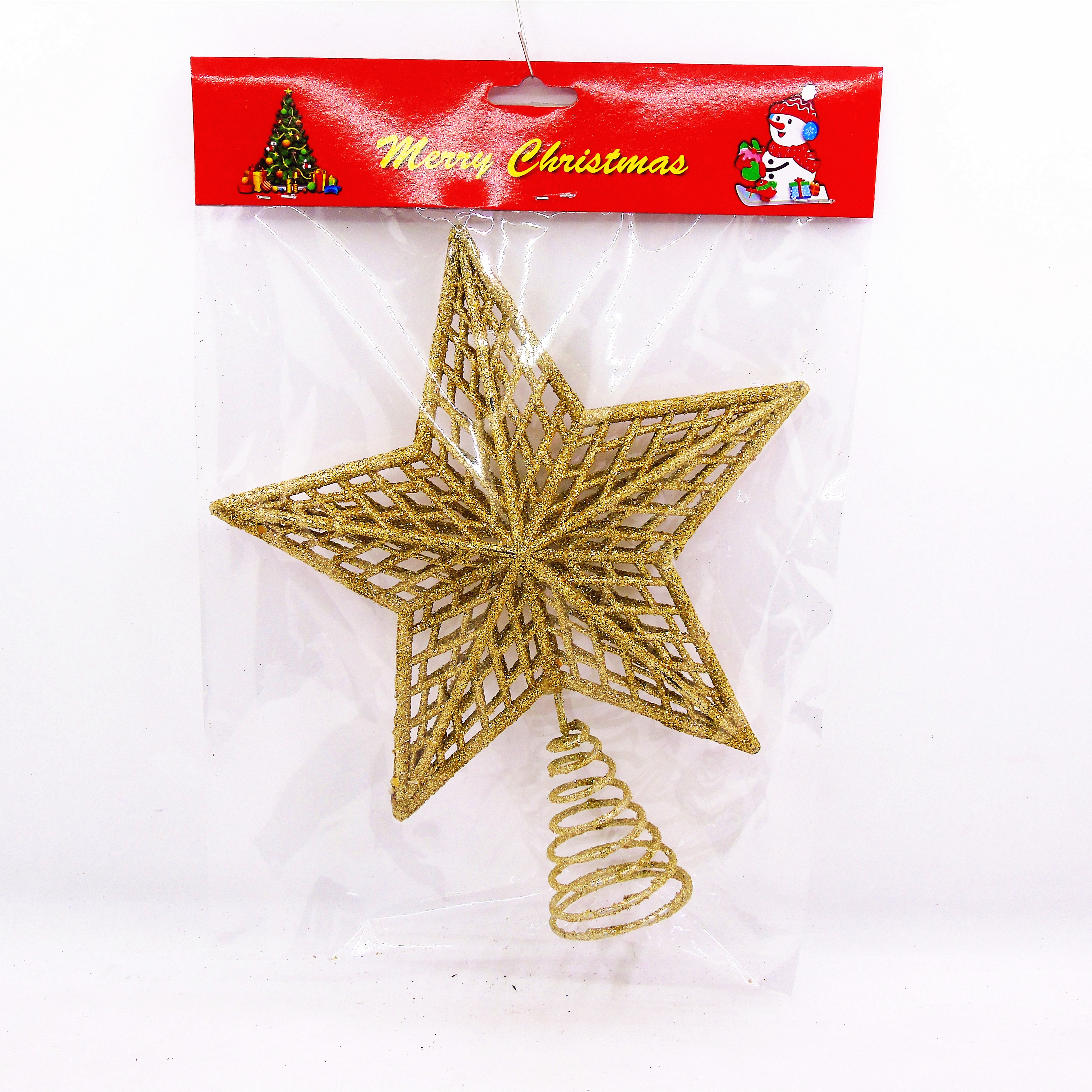 19X23CM Christmas powder-sprinkled spring Constellation Tree top Star