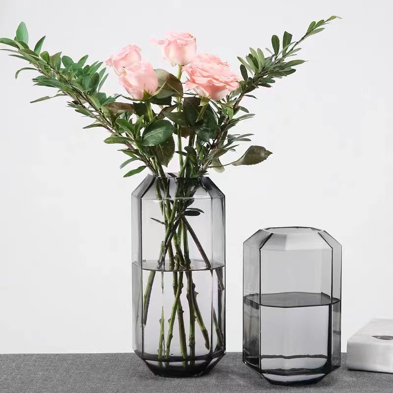 玻璃花瓶/鲜花插花花器/彩色玻璃花瓶细节图