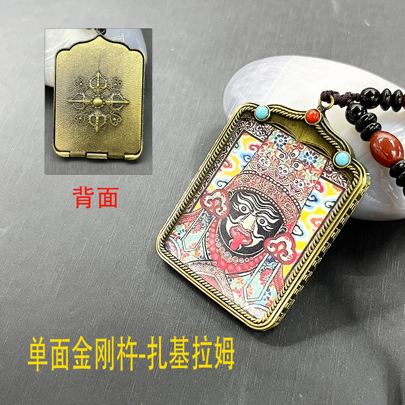 Tibetan alloy Thangka Zakiram Goddess of Wealth Necklace CY0060 Application Scenario