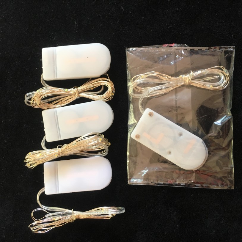 led button battery light, flower Christmas gift box, festival starry sky, waterproof copper wire decorative color light, copper wire light string Application Scenario