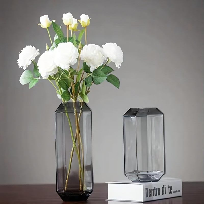 玻璃花瓶/鲜花插花花器/彩色玻璃花瓶产品图