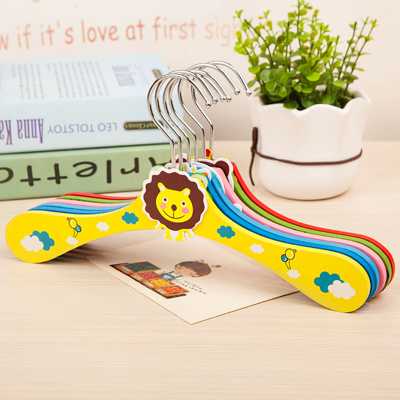 Cartoon children's one-piece clothes drying rack
