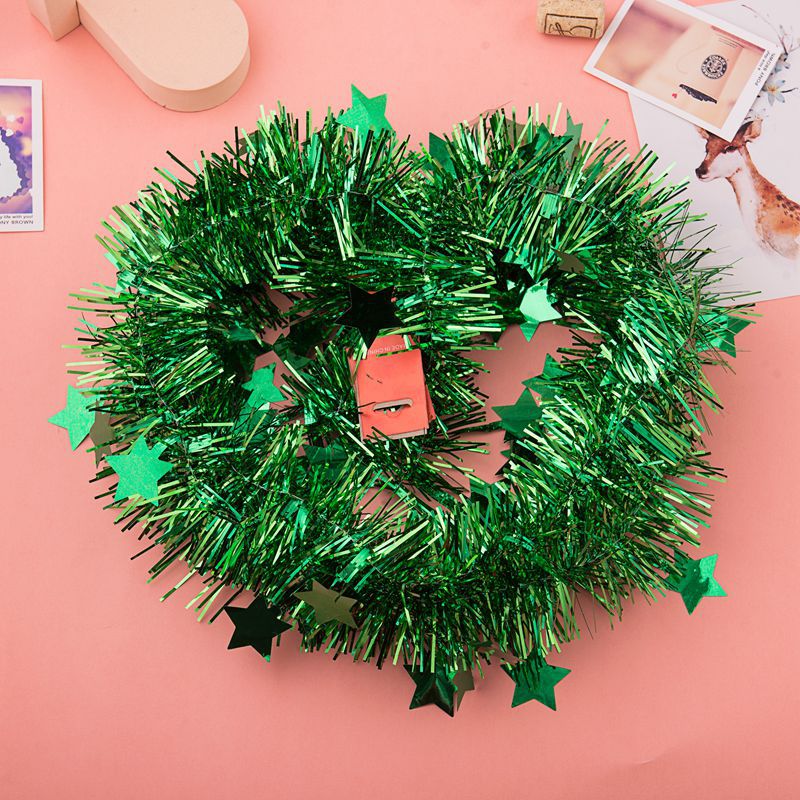 1*2 venta al por mayor boda fiesta de navidad decoración de eventos con pentagrama fleece strips tira de color pullflower sissi Specification image