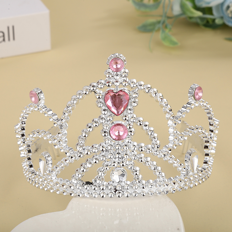 Heart-shaped set, regular crown, Korean-style crown wreath, medium-sized crown hat, little girl hat details Picture