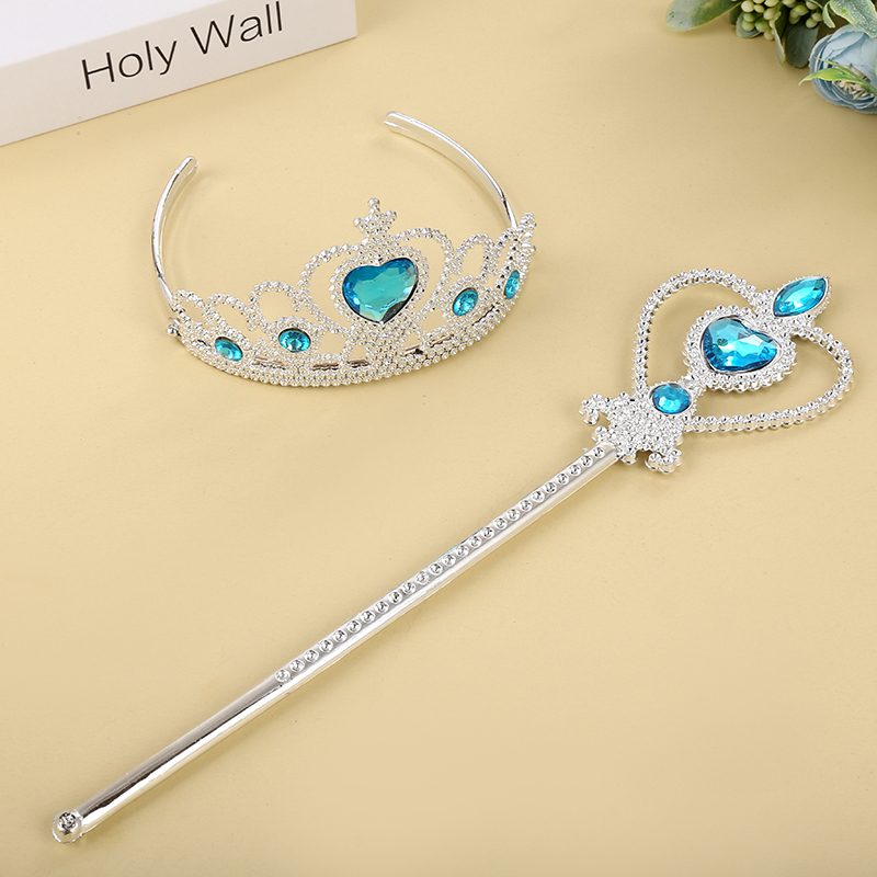 Heart-shaped set, regular crown, Korean-style crown wreath, medium-sized crown hat, little girl crown hat Specification image