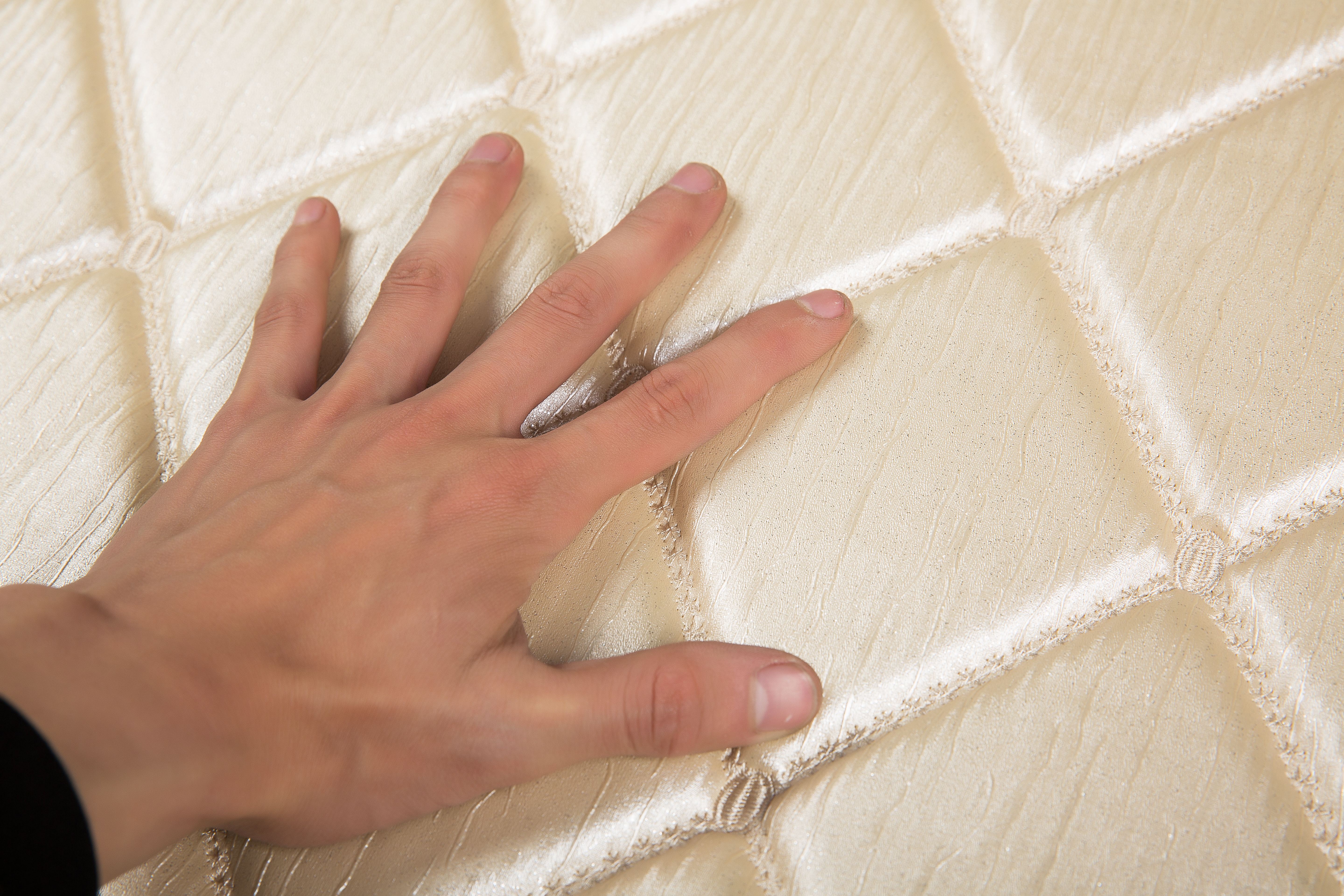 Yikelong Environmental Protection Decorative Leather Hotel Soft Packaging Material Factory wholesale sponge embroidery artificial Leather LC04 in stock Application Scenario