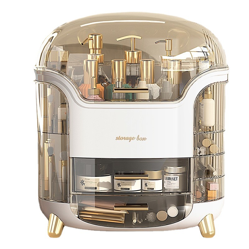 Cosmetic storage box for dressing table